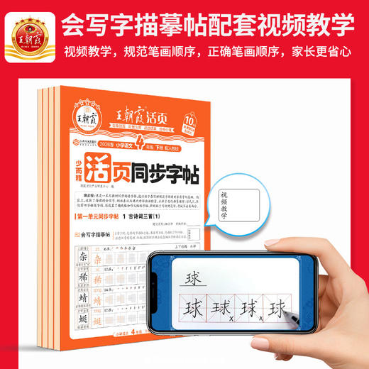 2026春下王朝霞活页同步字帖人教版1-6年级练小学生语文活页字帖同步课堂暑假每日一练 商品图3