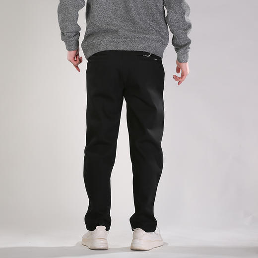 DRONKOO 2025 抽绳半松紧斜纹料右袋金属标复合绒厚休闲长裤 商品图4