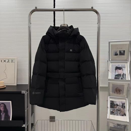 D122605极寒防护小蛮腰科技压胶连帽中长款女式羽绒服 商品图0