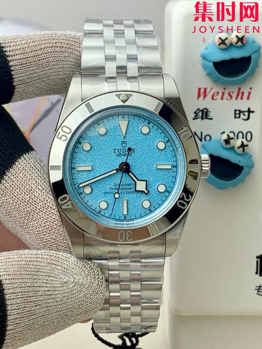 时光铸经典，腕间藏锋芒— ZF帝舵 帝陀碧湾54型系列M79000 男士腕表 表径37mm 小手腕福音 湖水蓝 蒂芙尼蓝盘 商品图0