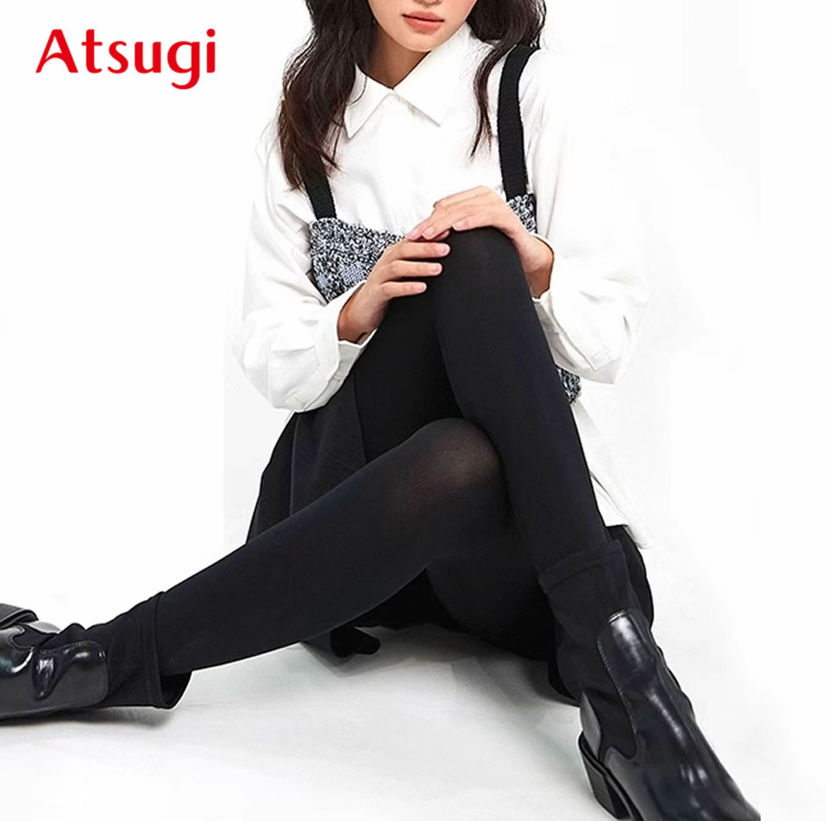 BT2517【140D里起毛】微透高腰修身弹力连裤袜压力提臀