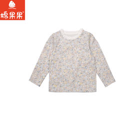 棉果果春季新品女童氨棉汗布纯棉打底衫碎花T恤M122140226104