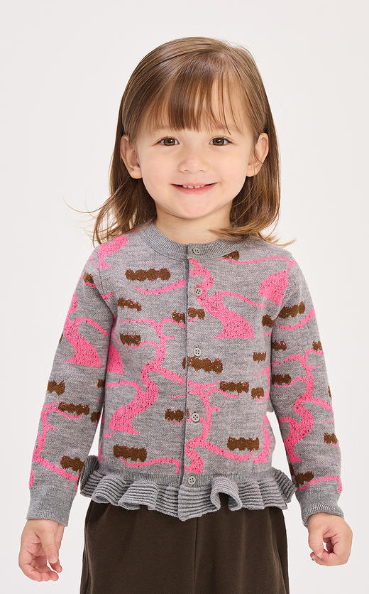 jnby  26年春款  短款开襟毛衫  YQ1311280 商品图3