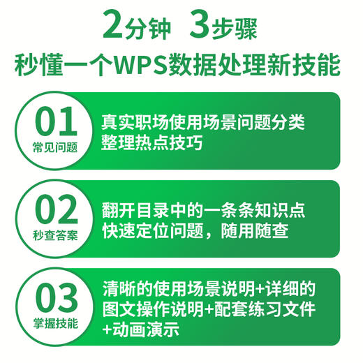 秒懂 WPS数据处理 AI加强版 excel教程书籍数据处理分析office办公软件书籍AI办公 商品图1