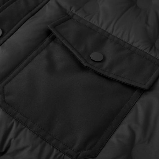 gxgjeans男装 黑色轻薄口袋设计衬衫式翻领羽绒服外套男  冬季热卖 商品图3