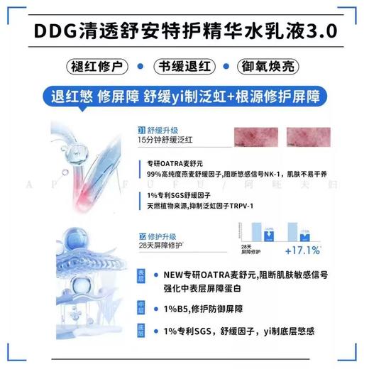 ddg511特护水乳3.0套装 女补水保湿滋润学生护肤品 商品图4