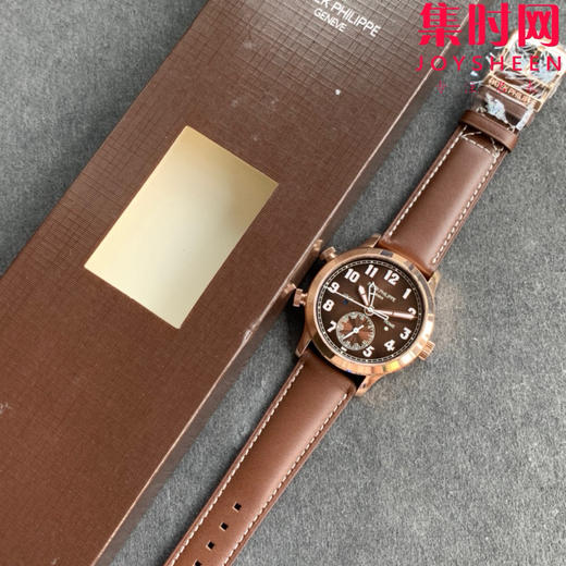 V2升级版 GR百达翡丽复杂功能时计5524系列 两地时区Calatrava飞行家旅行时间男士腕表 表径42mm 商品图8