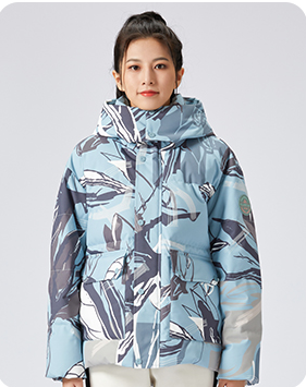 探拓女款加厚短款羽绒服1346314YR