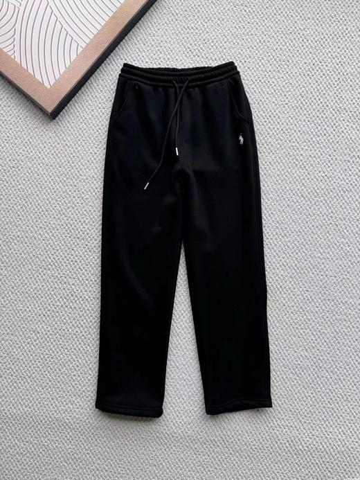 D122626澳绒细腻柔软加绒百搭显瘦直筒阔腿裤 商品图8