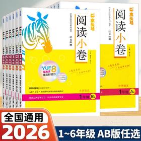 2026春木头马阅读小卷小学语文一二三四五六B版年级可选小学语文阅读理解专项训练