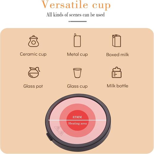 亚马逊 高品质 USB水杯恒温器 咖啡牛奶饮料加热器 55度恒温 商品图5