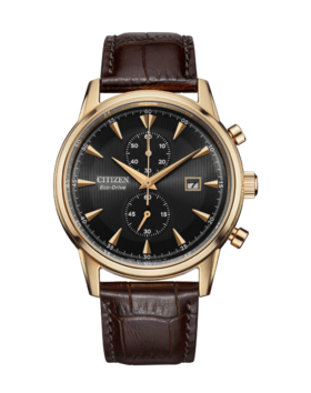 SH-CA7008-11E 西铁城Citizen 西铁城光动能正品商务正装计时日历皮带男士手表男表CA7008