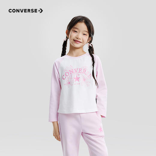 CONVERSE 春 大童小童 儿童童装T恤 NVG-AG-J280 商品图0
