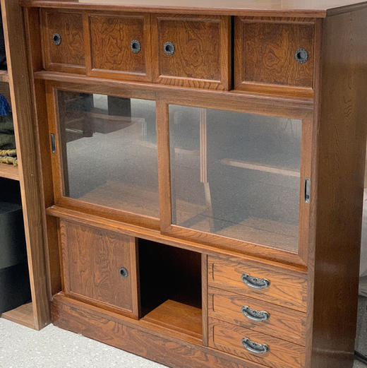 【苏州】日本中古玻璃茶柜 X1362 商品图0