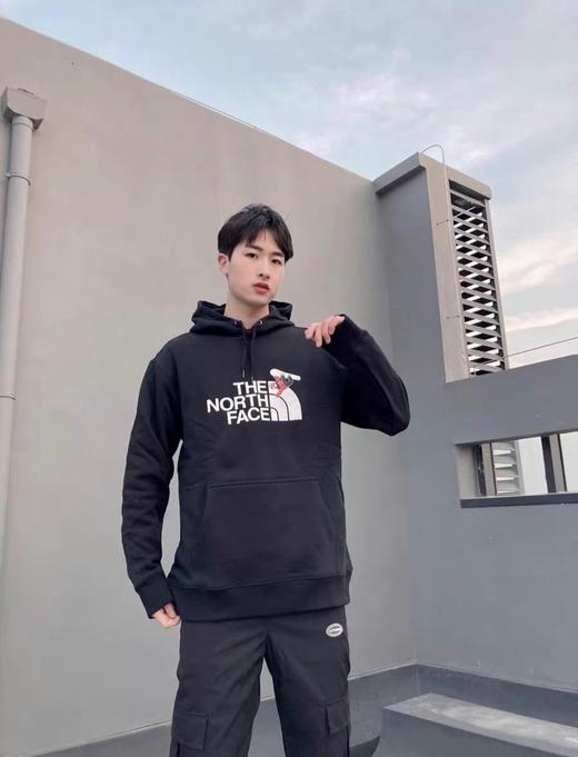 新款套头银狐绒连帽卫衣休闲男女同款 商品图0