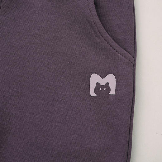 棉果果春季新品女童空气棉紫色针织长裤M122200426126 商品图3