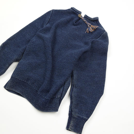 ROMI STUDIO“复古毛衫”后领彩绳挺括骨感高捻棉毛衣RWCAS67032 商品图3