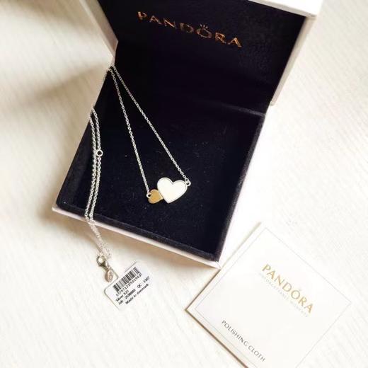 D122614元旦礼物拉心心相印心形925纯银两心相悦项链 商品图0