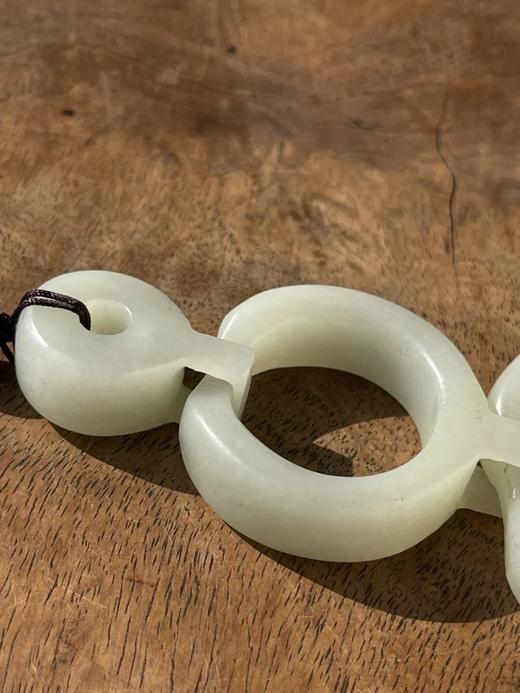 白玉活动三连环把玩吊坠，顺丰包邮 商品图11