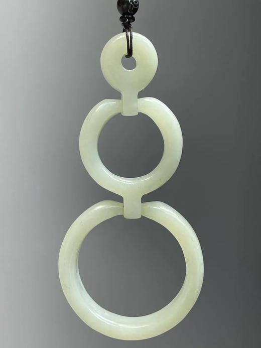 白玉活动三连环把玩吊坠，顺丰包邮 商品图5