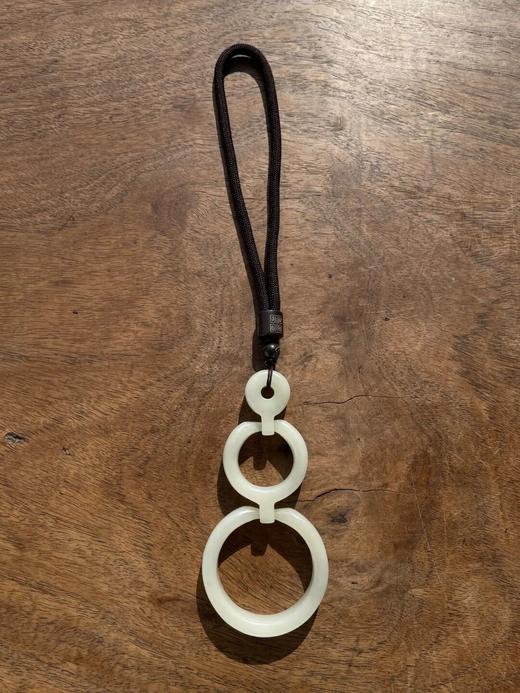 白玉活动三连环把玩吊坠，顺丰包邮 商品图3