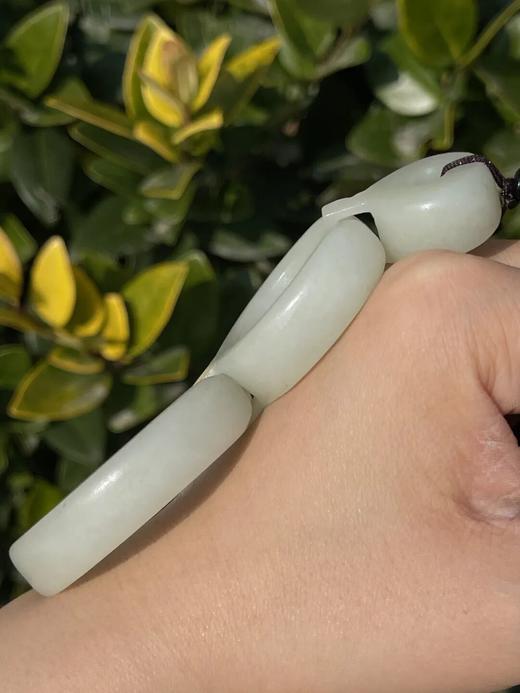 白玉活动三连环把玩吊坠，顺丰包邮 商品图12