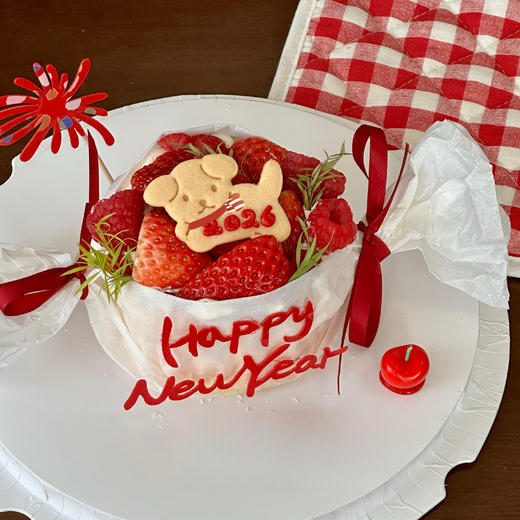 新年蛋糕——新年Kiri软心巴斯克（顶部的小狗会更换成小马） 商品图0