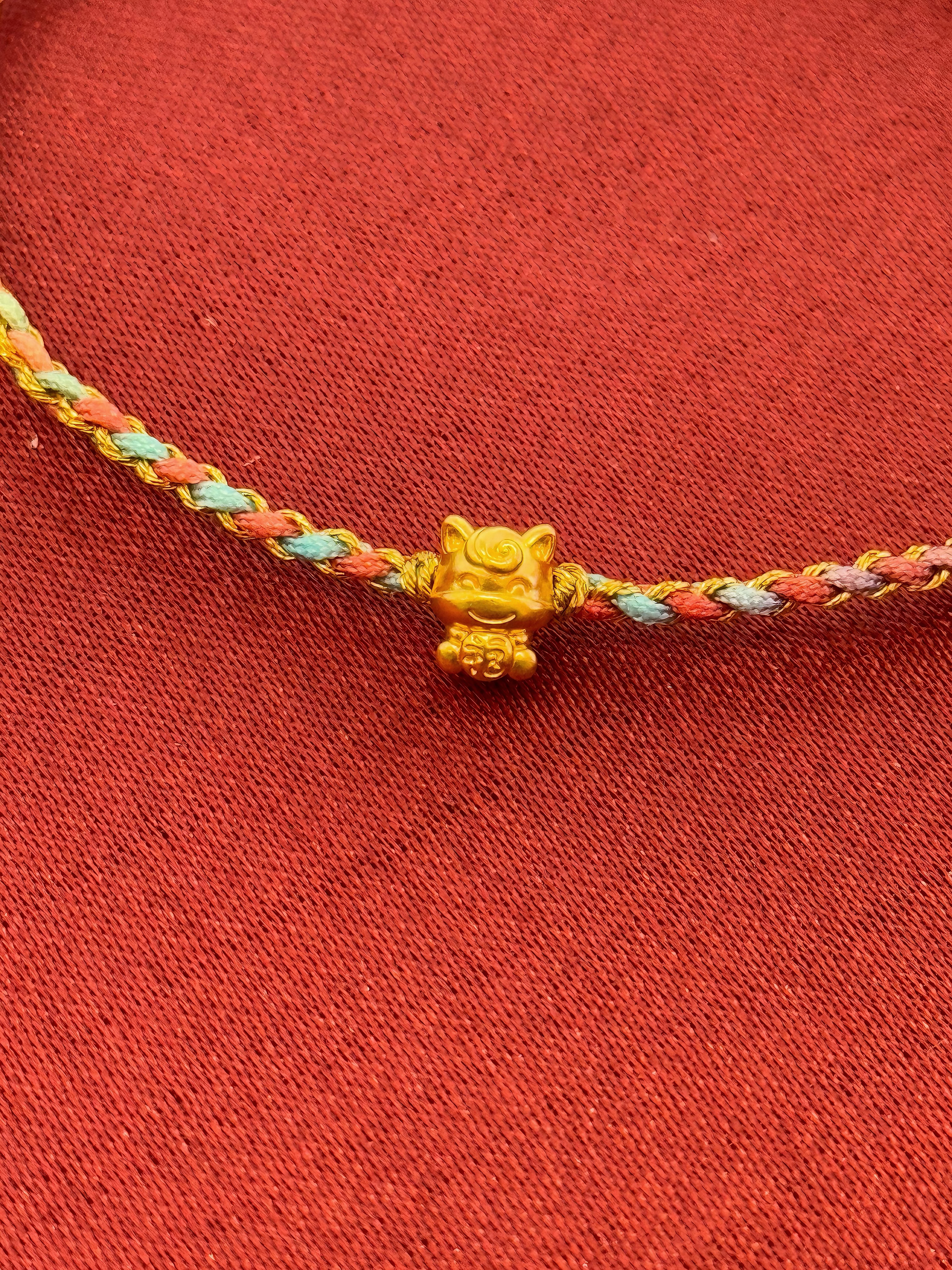 足金福运马（到店送编绳）