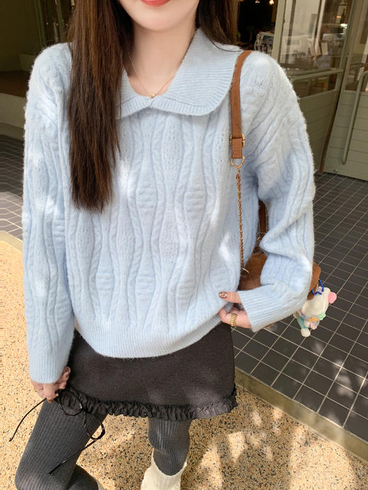 <曾小咸推荐>现货秒杀 ！微信超特价！韩系娃娃领毛衣 日常219.99 立减120 秒杀99.99！ 下摆花边短裙 秒杀69.99！！韩系立领羽绒服 日常509.99  秒杀299.99！ 商品图5