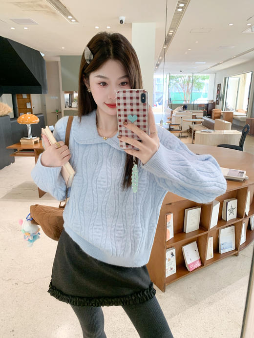 <曾小咸推荐>现货秒杀 ！微信超特价！韩系娃娃领毛衣 日常219.99 立减120 秒杀99.99！ 下摆花边短裙 秒杀69.99！！韩系立领羽绒服 日常509.99  秒杀299.99！ 商品图13