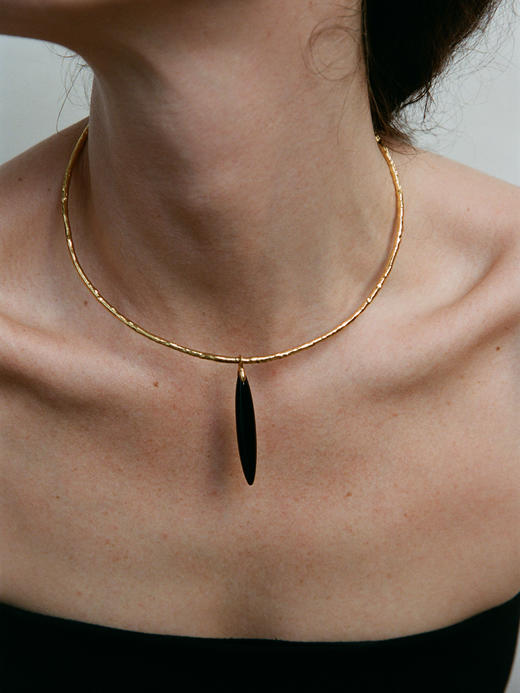 ABOAB｜Fusu Collar [ 项链 银 / 金 +黑玛瑙 ]【WITHIN THE HORIZON】 商品图0