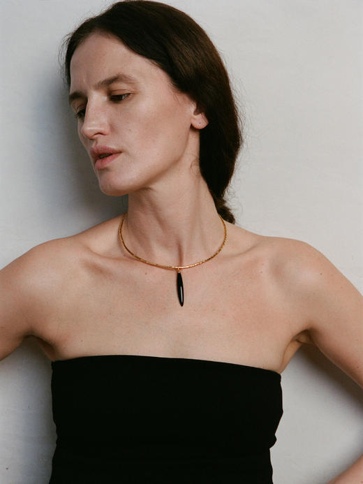 ABOAB｜Fusu Collar [ 项链 银 / 金 +黑玛瑙 ]【WITHIN THE HORIZON】 商品图3