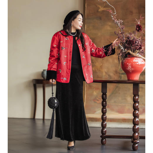 【林栖设计小店】嘉年鸿福|双面双穿棉衣恭王府联名2026早春新款外套女1961102 商品图1