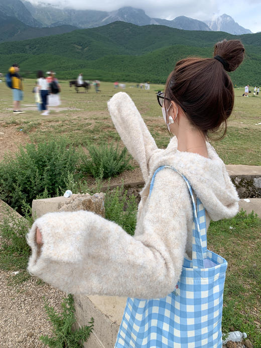 <曾小咸推荐>现货秒杀 ！微信超特价！2色连帽毛织外套 日常199.99 立减100 秒杀99.99！！ 商品图9