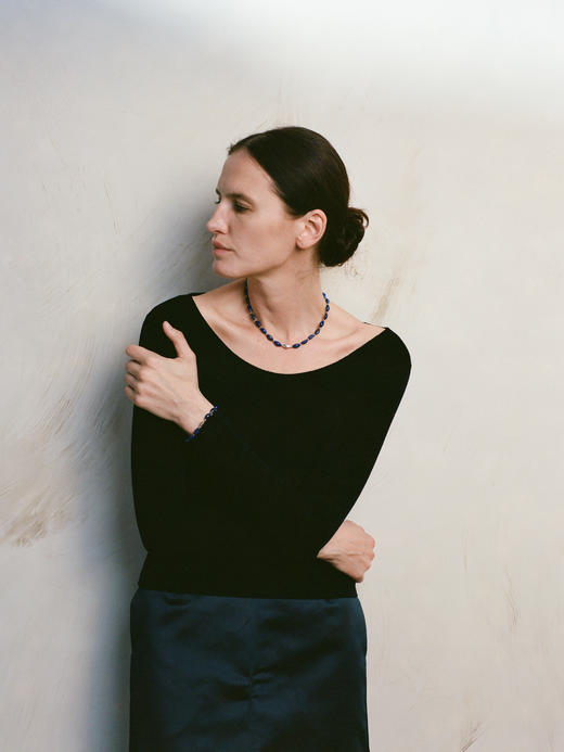 ABOAB｜Skipping Necklace [ 项链 银 +青金石 ]【WITHIN THE HORIZON】 商品图2