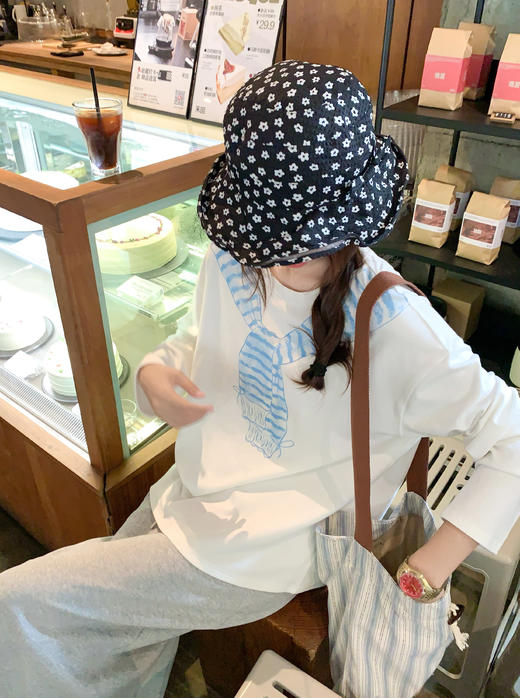 <曾小咸推荐>现货秒杀 ！微信超特价！披肩印花长袖T恤 日常139.99 立减70 秒杀69.99！！ 商品图9