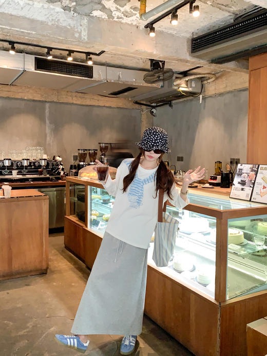 <曾小咸推荐>现货秒杀 ！微信超特价！披肩印花长袖T恤 日常139.99 立减70 秒杀69.99！！ 商品图6