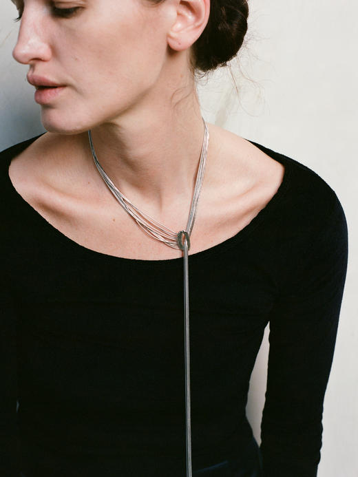 ABOAB｜Layered Waves Necklace [ 项链 银 / 金 ]【WITHIN THE HORIZON】 商品图0