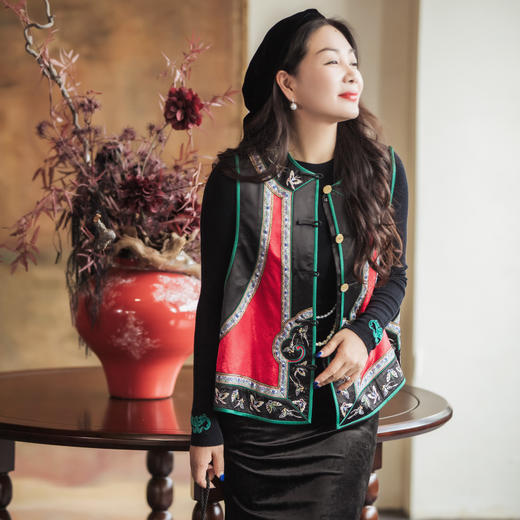 【林栖设计小店】福蝶同春|马甲坎肩恭王府联名2026早春新款背心女1961230 商品图1