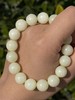 和田淡黄白玉圆珠手链，顺丰包邮 商品缩略图1