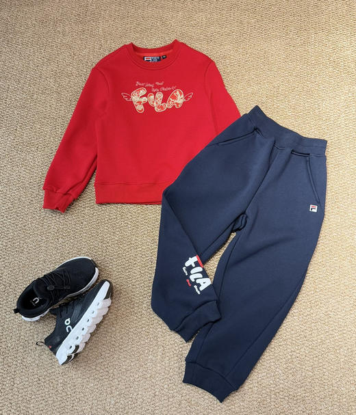 FL 26新年限定款儿童加绒卫衣卫裤112702 商品图2