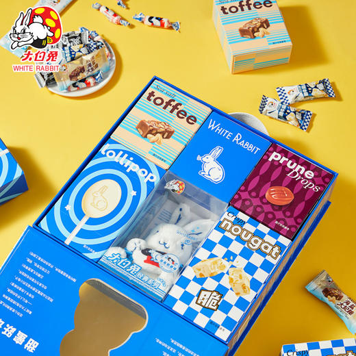 大白兔什锦糖礼盒488g（含毛绒挂件抱糖款玩偶新品公仔） 商品图2