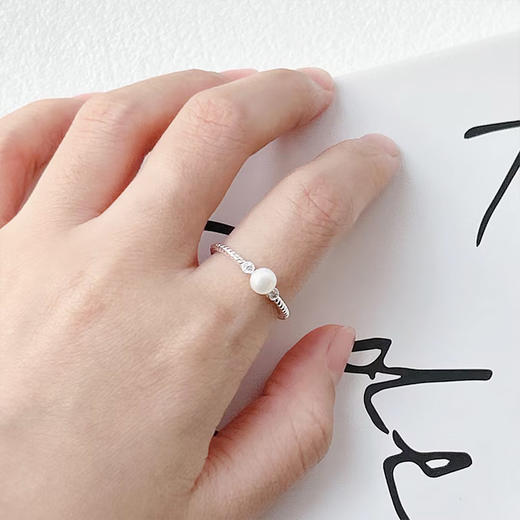 开口珍珠温暖系戒指-纪念日百货门店同款162847407 商品图4