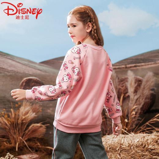 迪士尼女童加绒卫衣冬季儿童保暖衣加厚小女孩衣服打底衫 商品图2