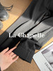 专柜实拍【长期主义/小黑裤】拉夏贝尔/La Chapelle两粒扣休闲百搭时尚通勤小个子小脚牛仔裤萝卜裤春季新款★ 商品缩略图5
