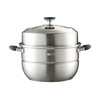 京东京造 蒸锅 大容量304不锈钢汤锅加厚炖蒸煮燃气灶家用 双层30cm /厨具 /烹饪锅具 /蒸锅 商品缩略图6