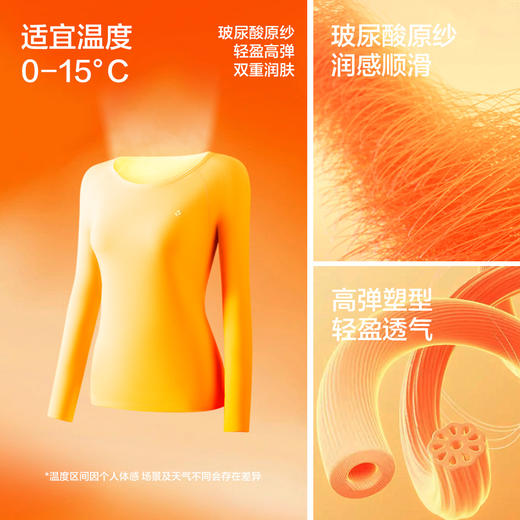 【清仓捡漏】【M-XXL】【有棵树】女士玻尿酸肌底衣轻薄保暖上衣 商品图7