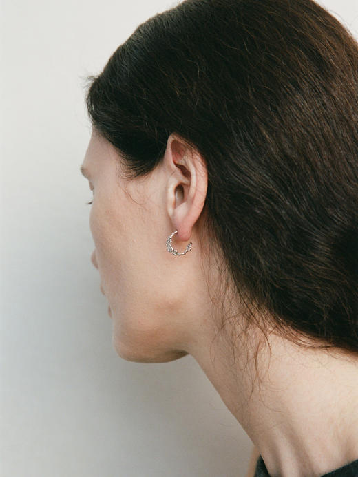 ABOAB｜U Pattern Hoops (Small) Earrings   [ 耳环 银 / 金 ]【WITHIN THE HORIZON】 商品图2