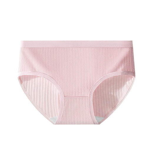 【5条装女士精梳棉内裤】纯色云感棉柔内裤无痕透气、纯色女士三角裤、天然精梳棉亲肤舒适 商品图3