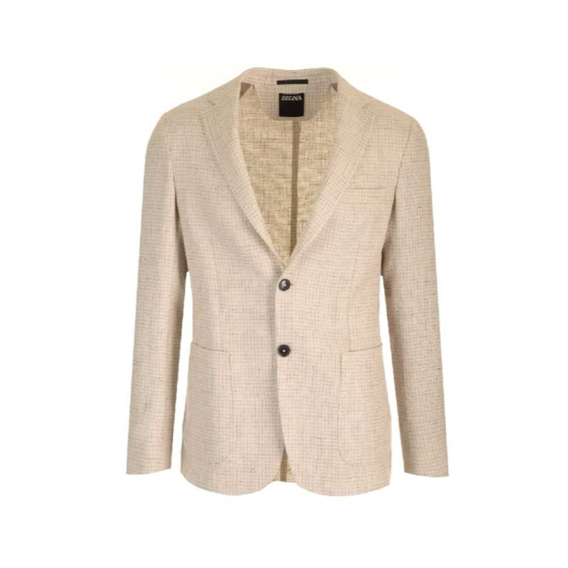 ZEGNA 杰尼亚 男士混纺羊毛西服外套 米色 776700A7 1D7SG0 7